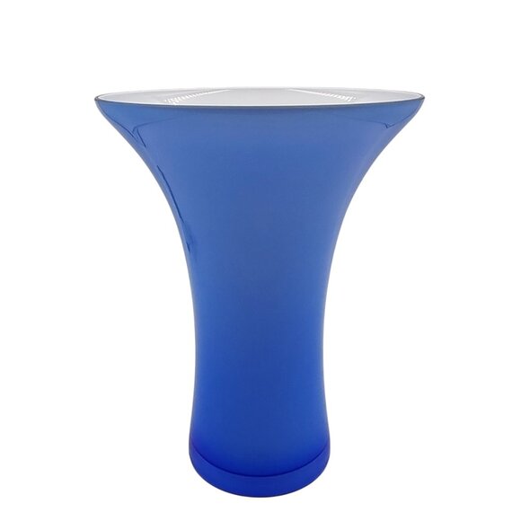 1970s Luxury Blue Vase in Murano Glass by Ca dei Vetrai. Made in Italy - Picture 1 of 9